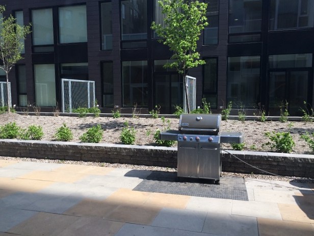 terrace with gas BBQs